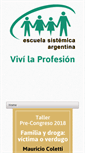 Mobile Screenshot of escuelasistemica.com.ar