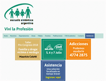 Tablet Screenshot of escuelasistemica.com.ar